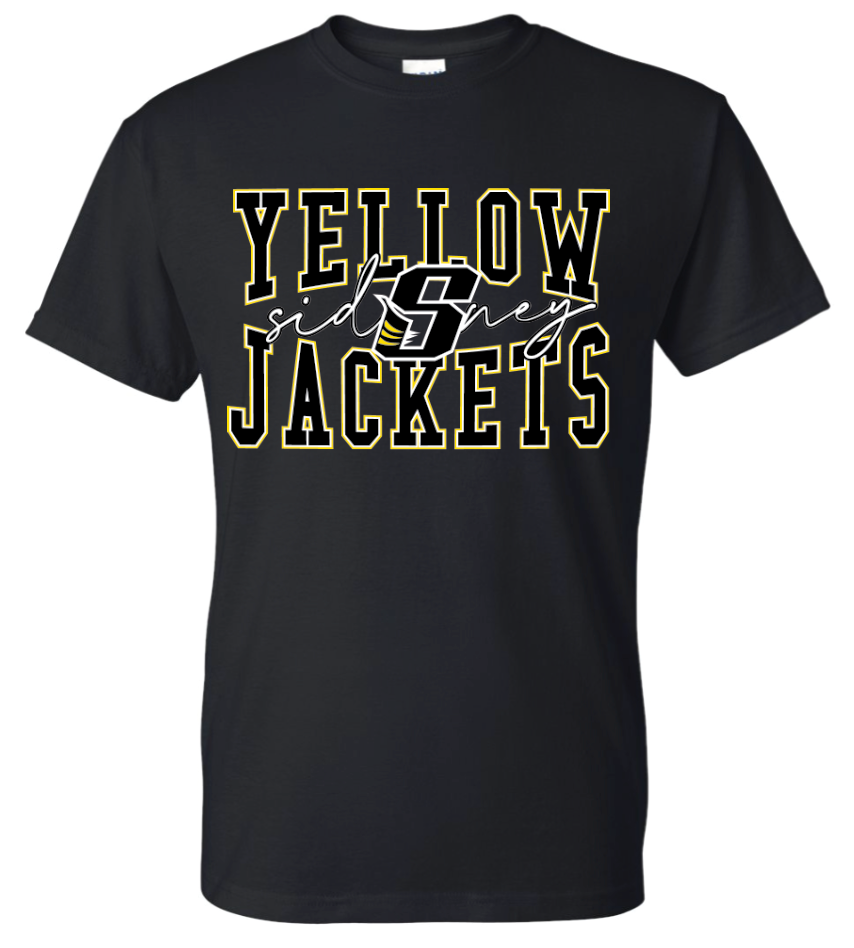 Whittier Sidney Yellow Jackets 50/50 Cotton Tee - Adult & Youth