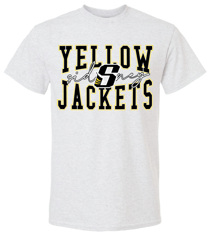 Whittier Sidney Yellow Jackets 50/50 Cotton Tee - Adult & Youth