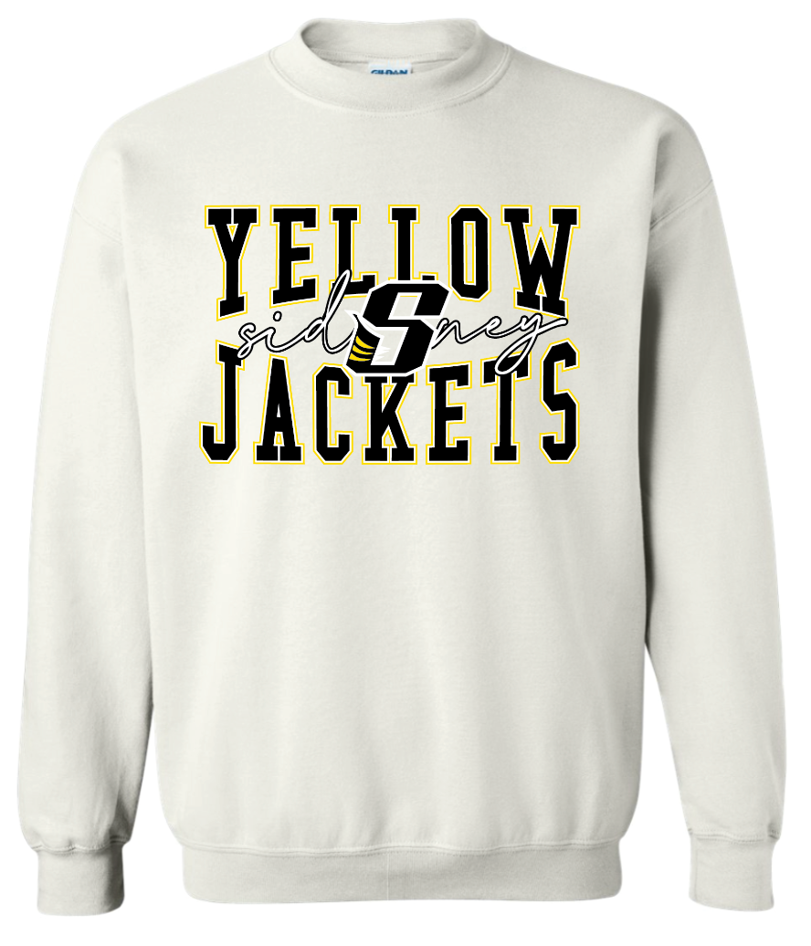 Whittier Sidney Yellow Jackets 50/50 Cotton Crewneck - Youth & Adult
