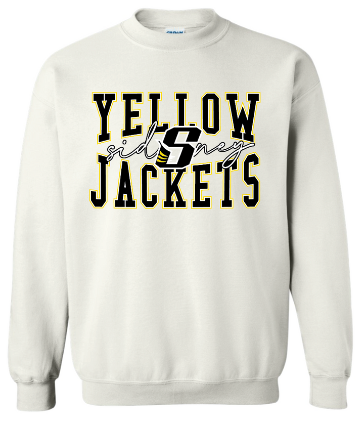 Whittier Sidney Yellow Jackets 50/50 Cotton Crewneck - Youth & Adult