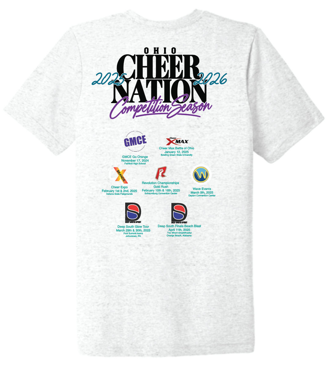 25-26 Competition Season Triblend Tshirt (Ash)