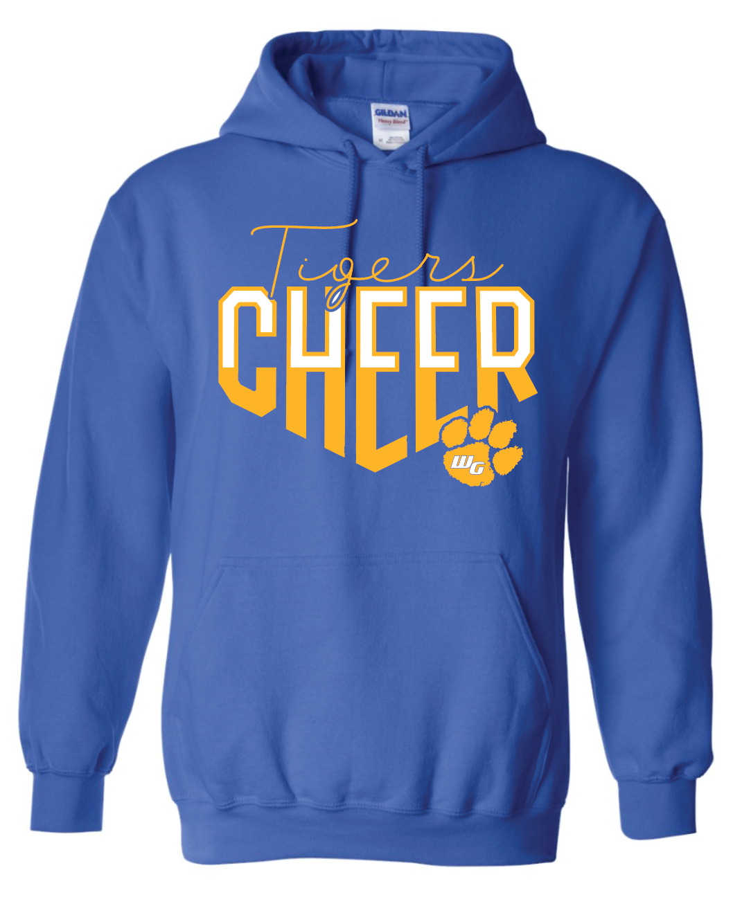 Tiger Cheer 50/50 Hooded Sweatshirt -  Adult