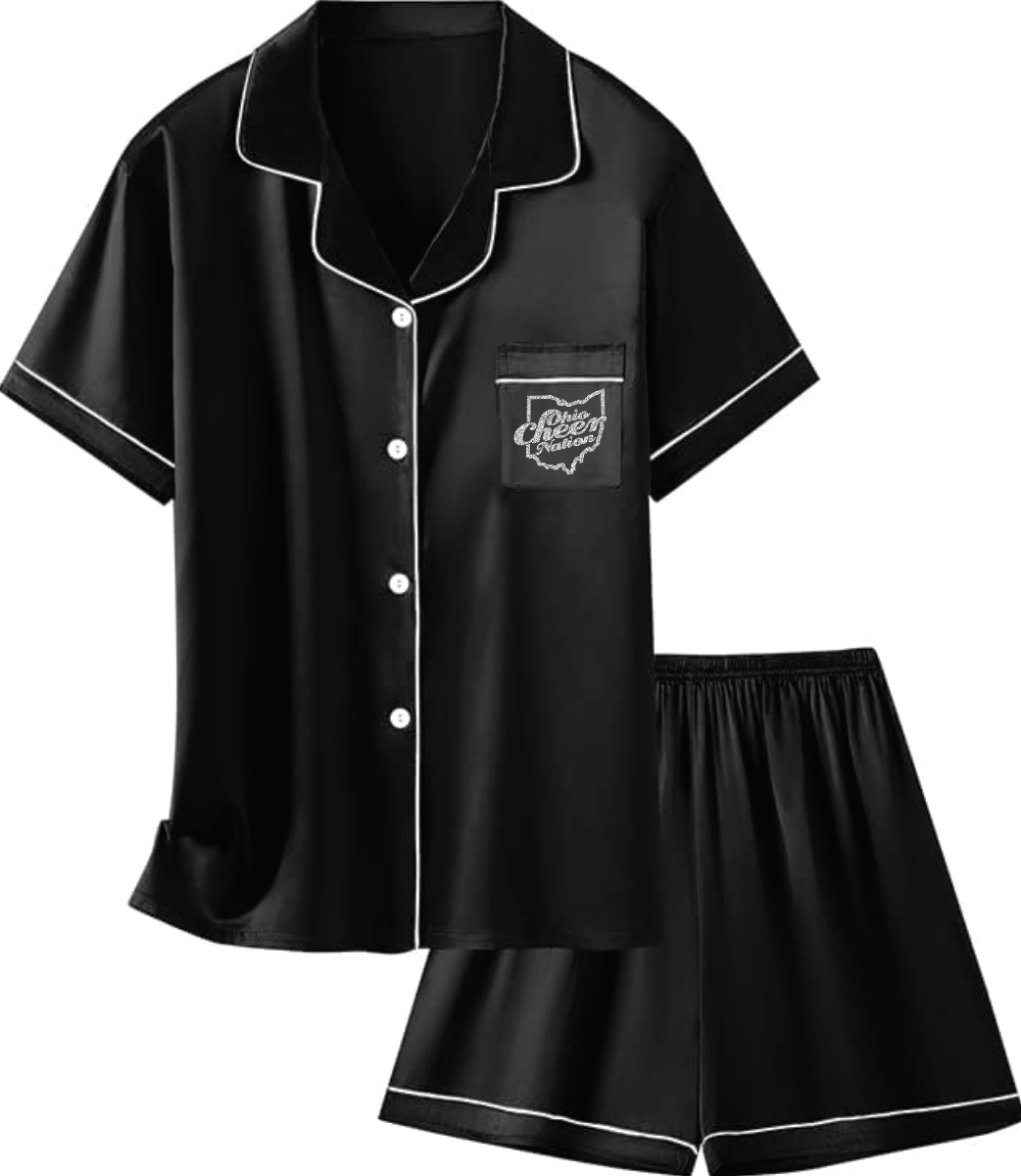 Ohio Cheer Nation Satin Silky PJ Set - Girls