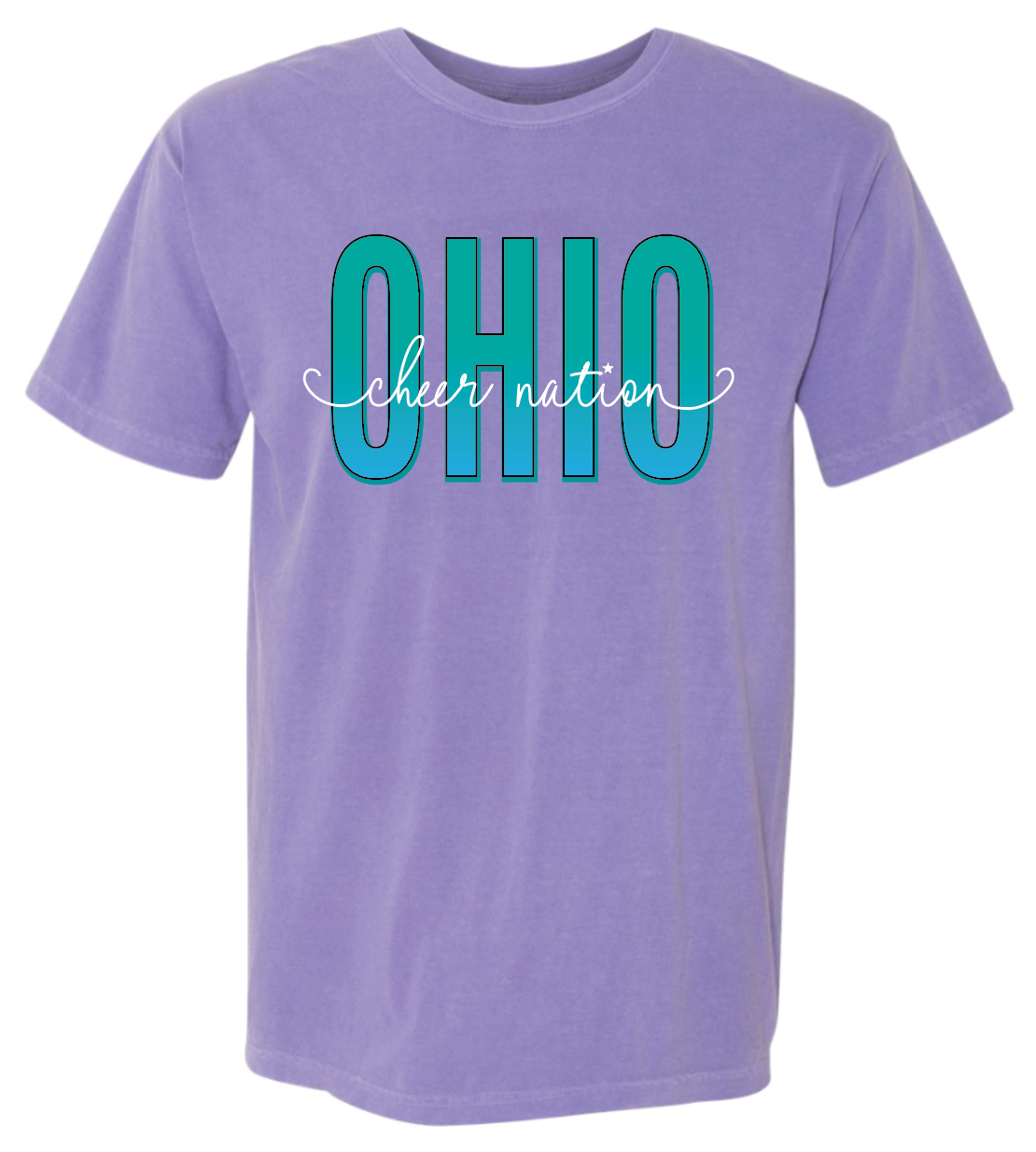 Ohio Cheer Nation Comfort Colors tee- Adult