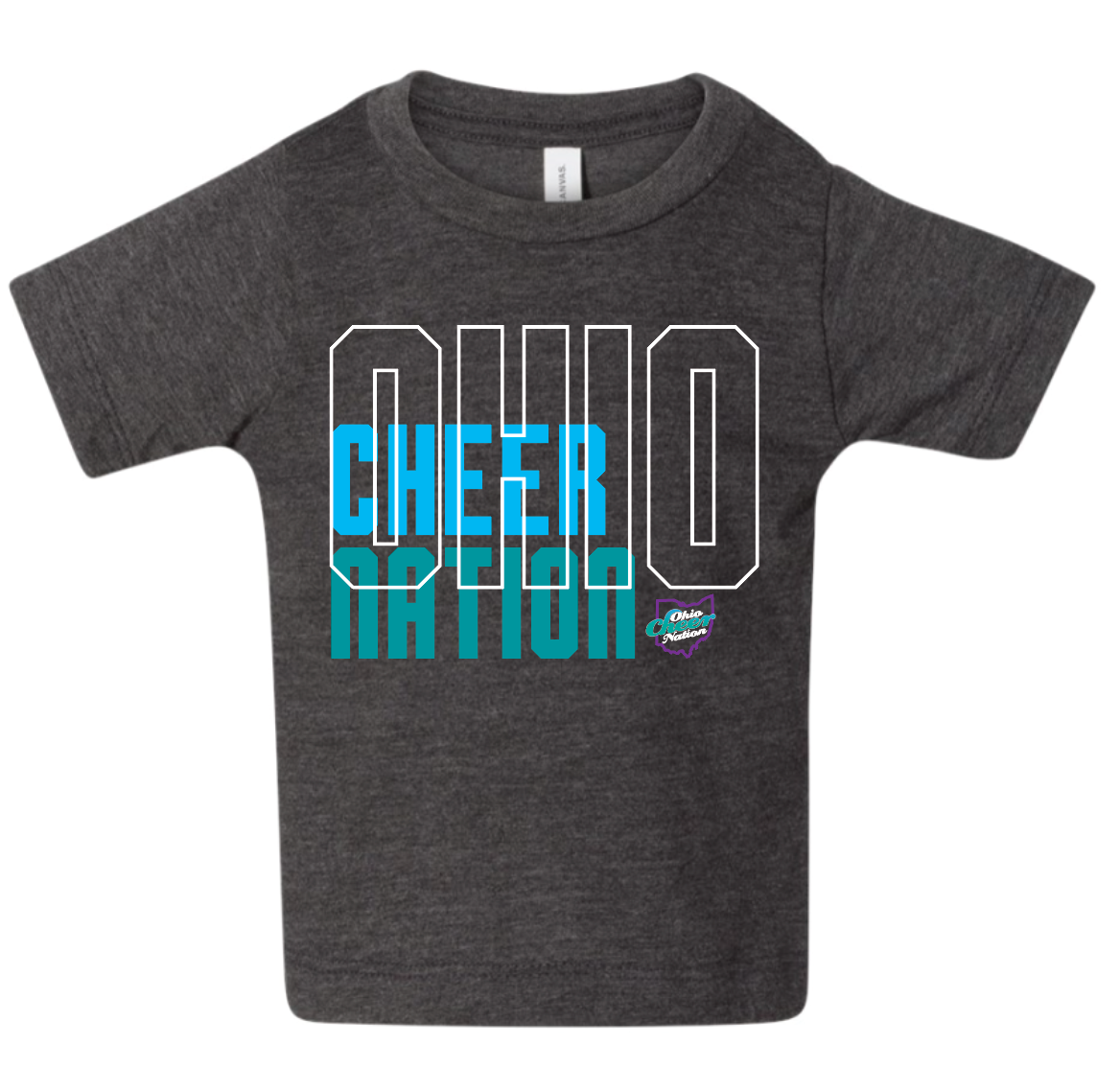 Ohio Cheer Nation Block Bella tee Infant