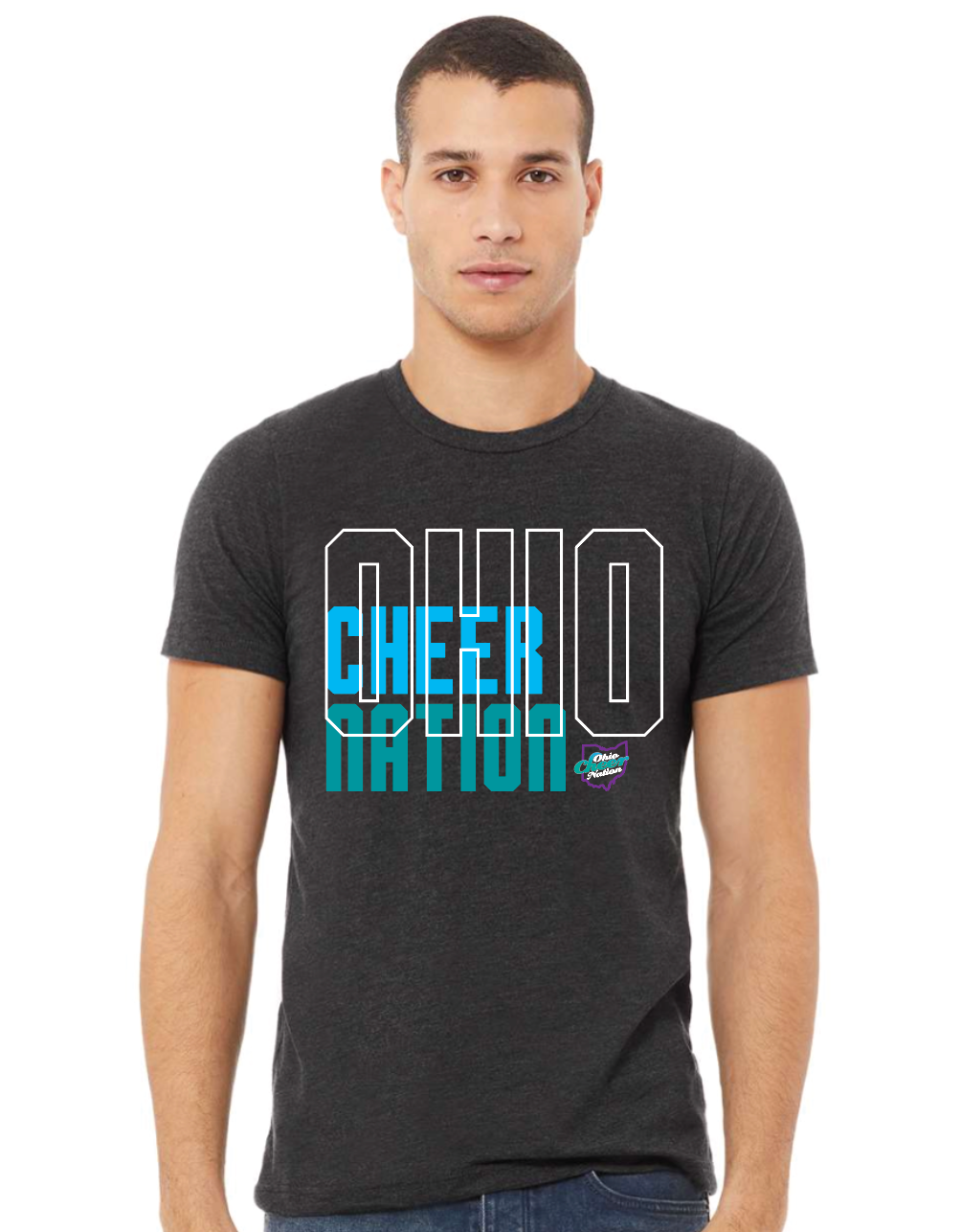 Ohio Cheer Nation Block Bella Short Sleeve Adult