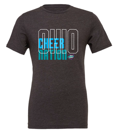 Ohio Cheer Nation Block Bella Short Sleeve Adult