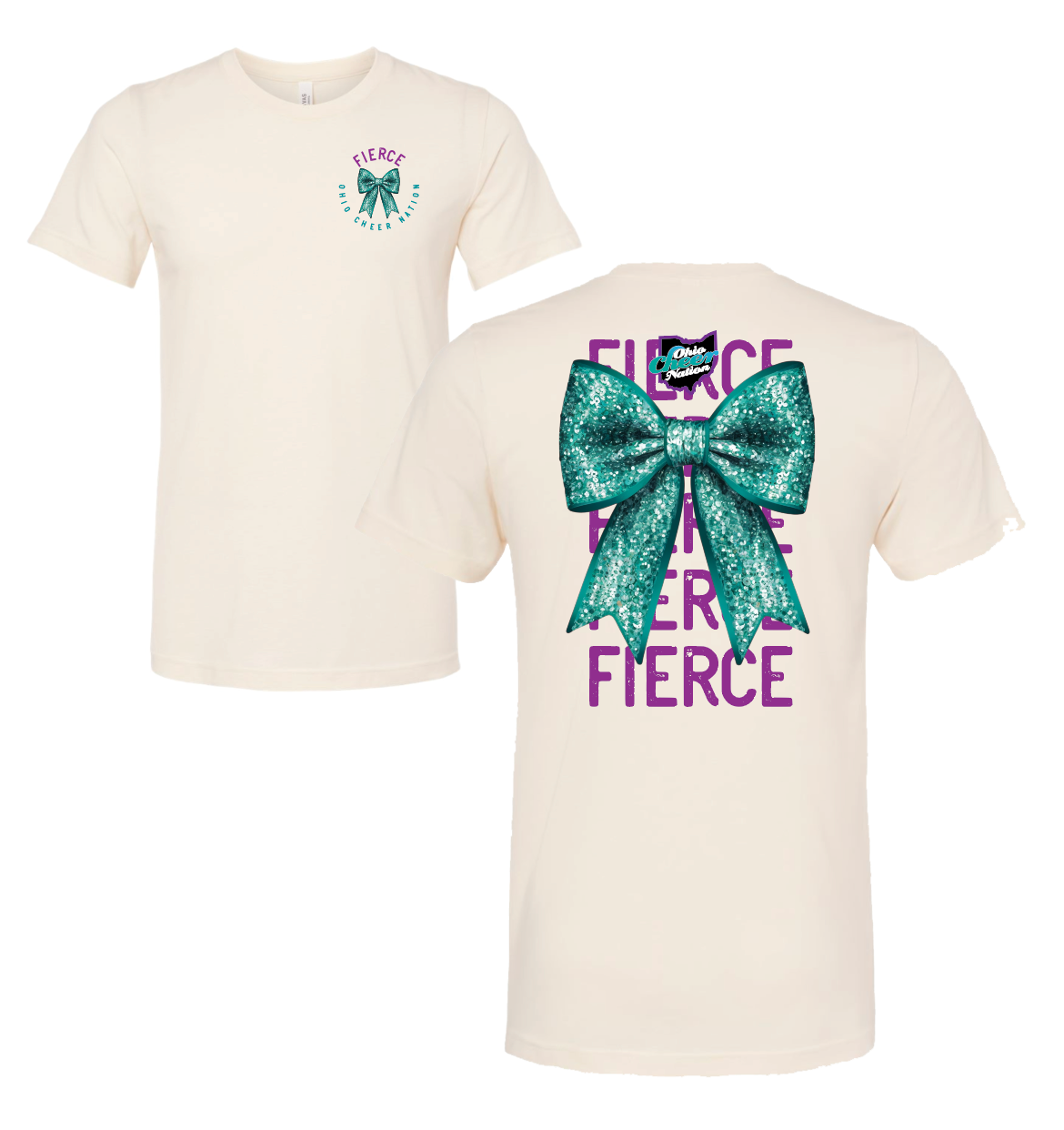 Ohio Cheer Nation FIERCE Team Shirt - Bella (Youth and Adult)