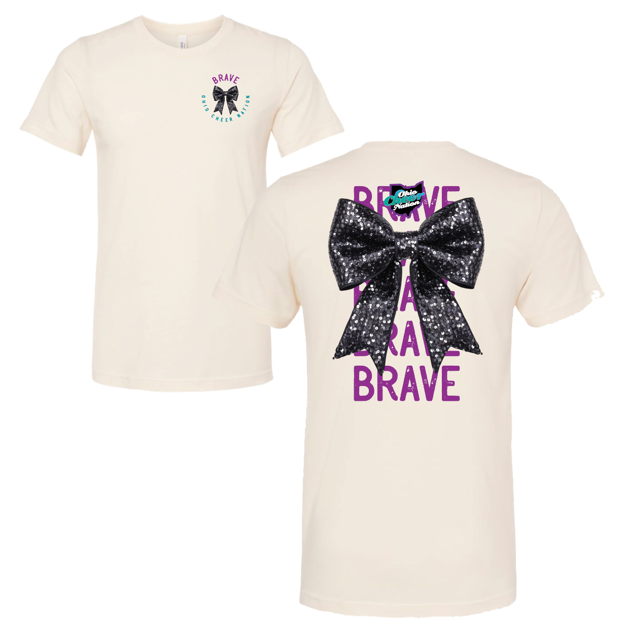 Ohio Cheer Nation BRAVE Team Shirt - Bella (Youth and Adult)