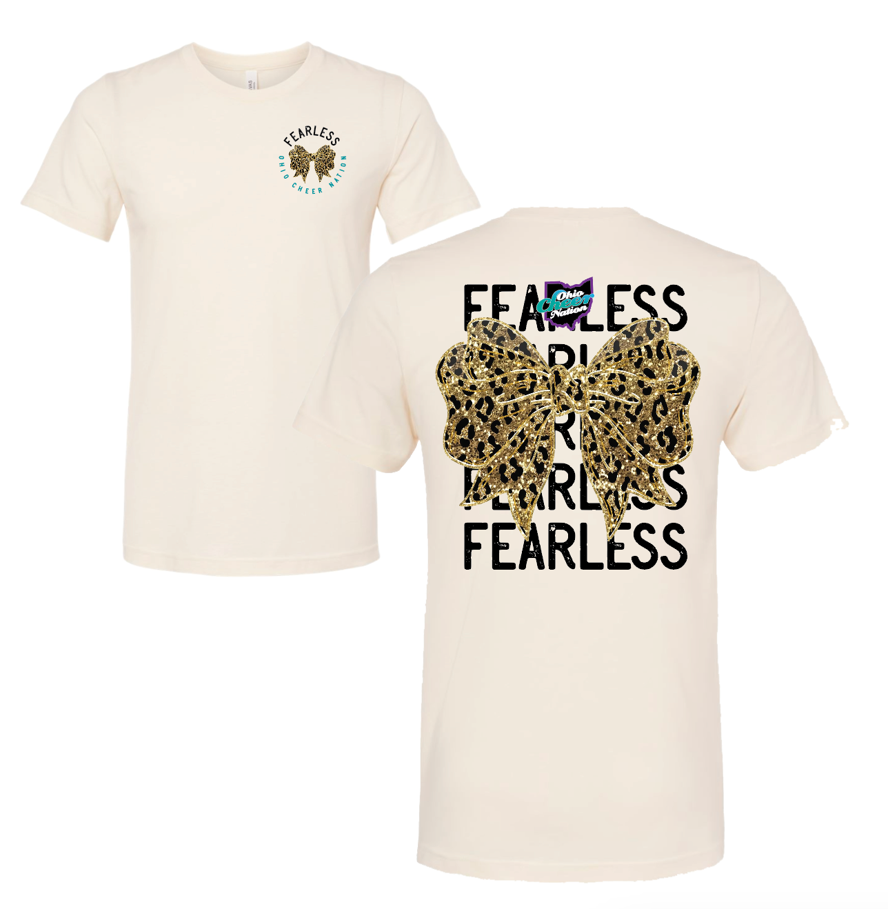 Ohio Cheer Nation FEARLESS Team Shirt - Bella (Youth and Adult)