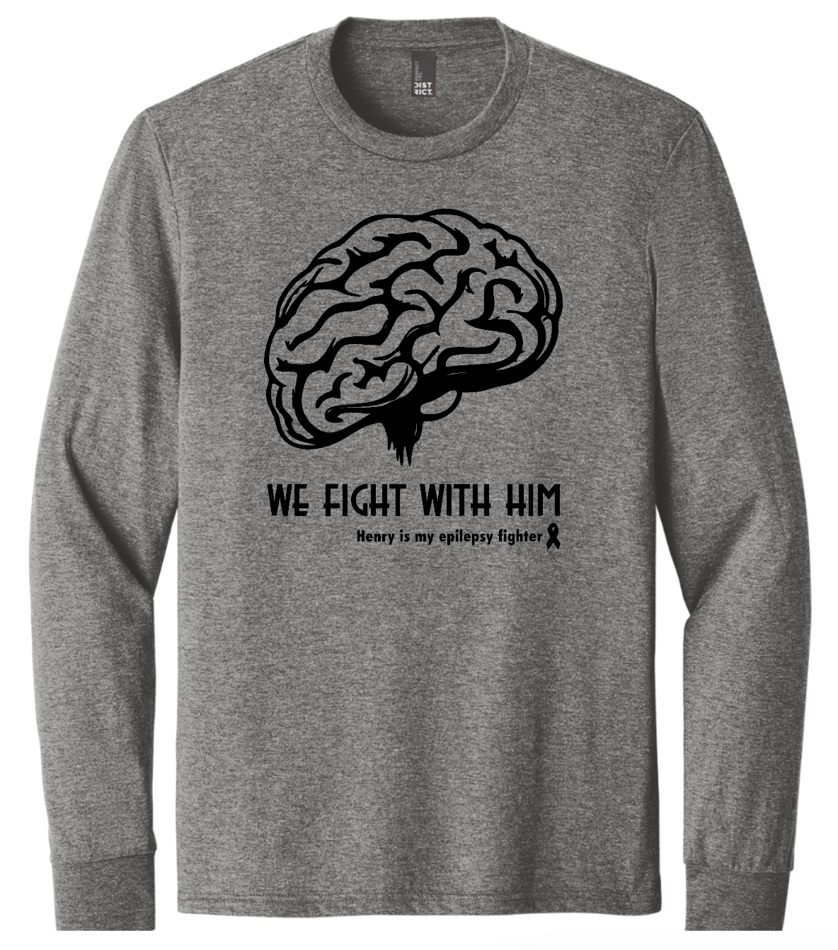 Epilepsy Fighter Long Sleeve Triblend (Youth and Adult)