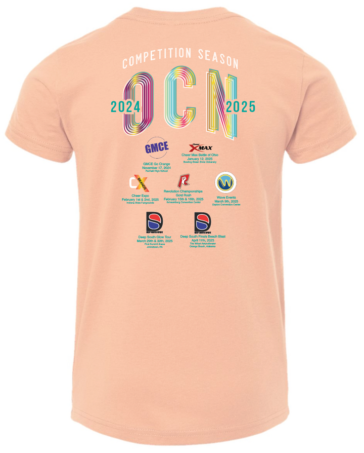 YOUTH 24-25 Competition Season Triblend Tshirt (Peach)