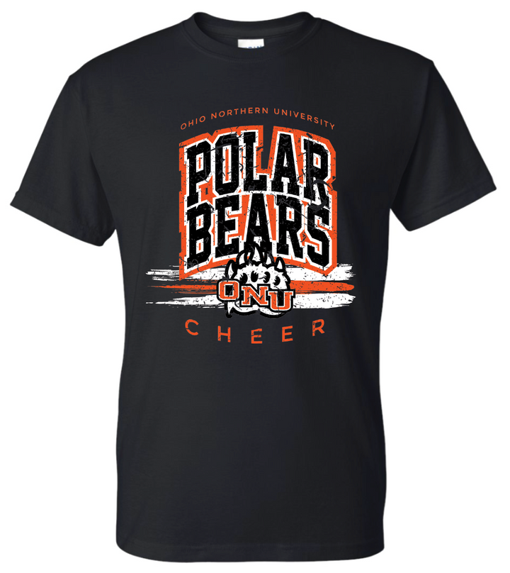 ONU Cheer Distressed 50/50 Cotton Tee - Adult & Youth
