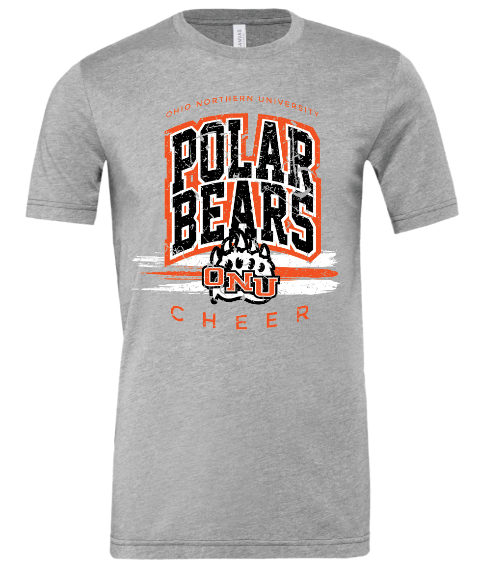 ONU Cheer Distressed Triblend Shirt - Adult & Youth