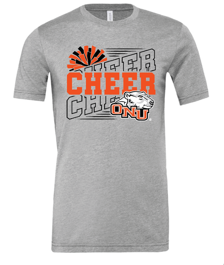 ONU Cheer Repeated Triblend Shirt - Adult & Youth