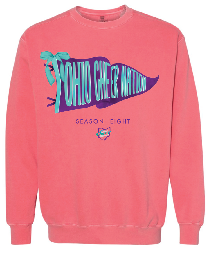 Ohio Cheer Nation Season 8 Comfort Colors Crewneck Adult