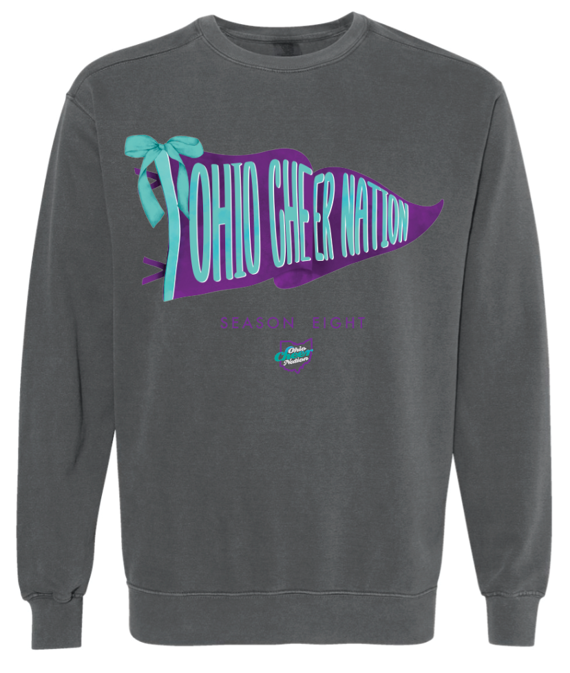 Ohio Cheer Nation Season 8 Comfort Colors Crewneck Adult