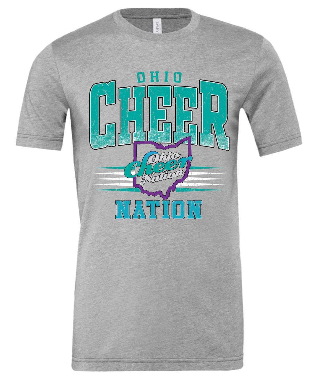 Ohio Cheer Nation Athletic Bella Triblend Shirt - Adult & Youth