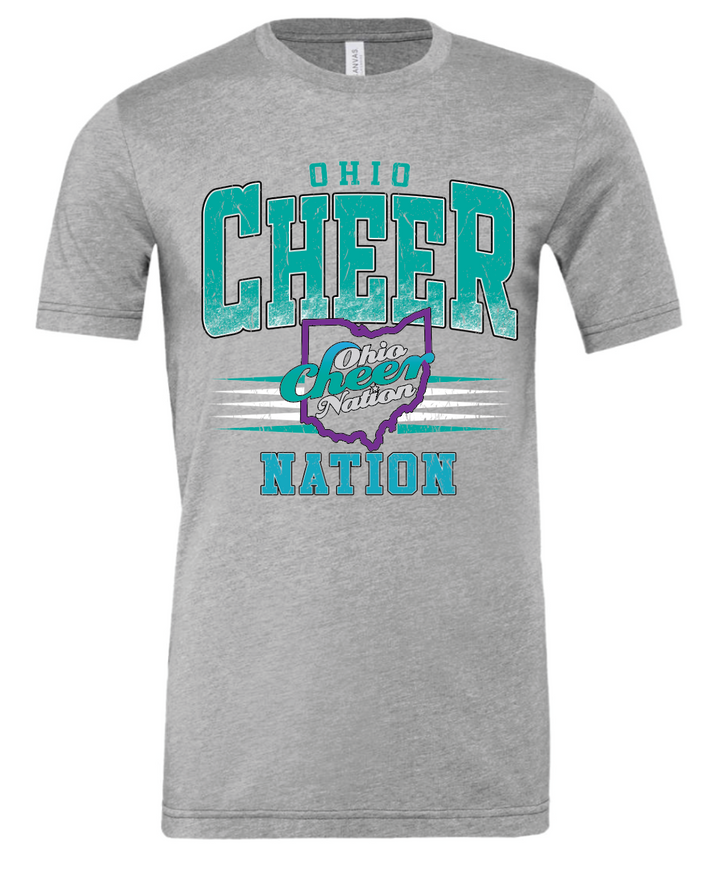 Ohio Cheer Nation Athletic Bella Triblend Shirt - Adult & Youth