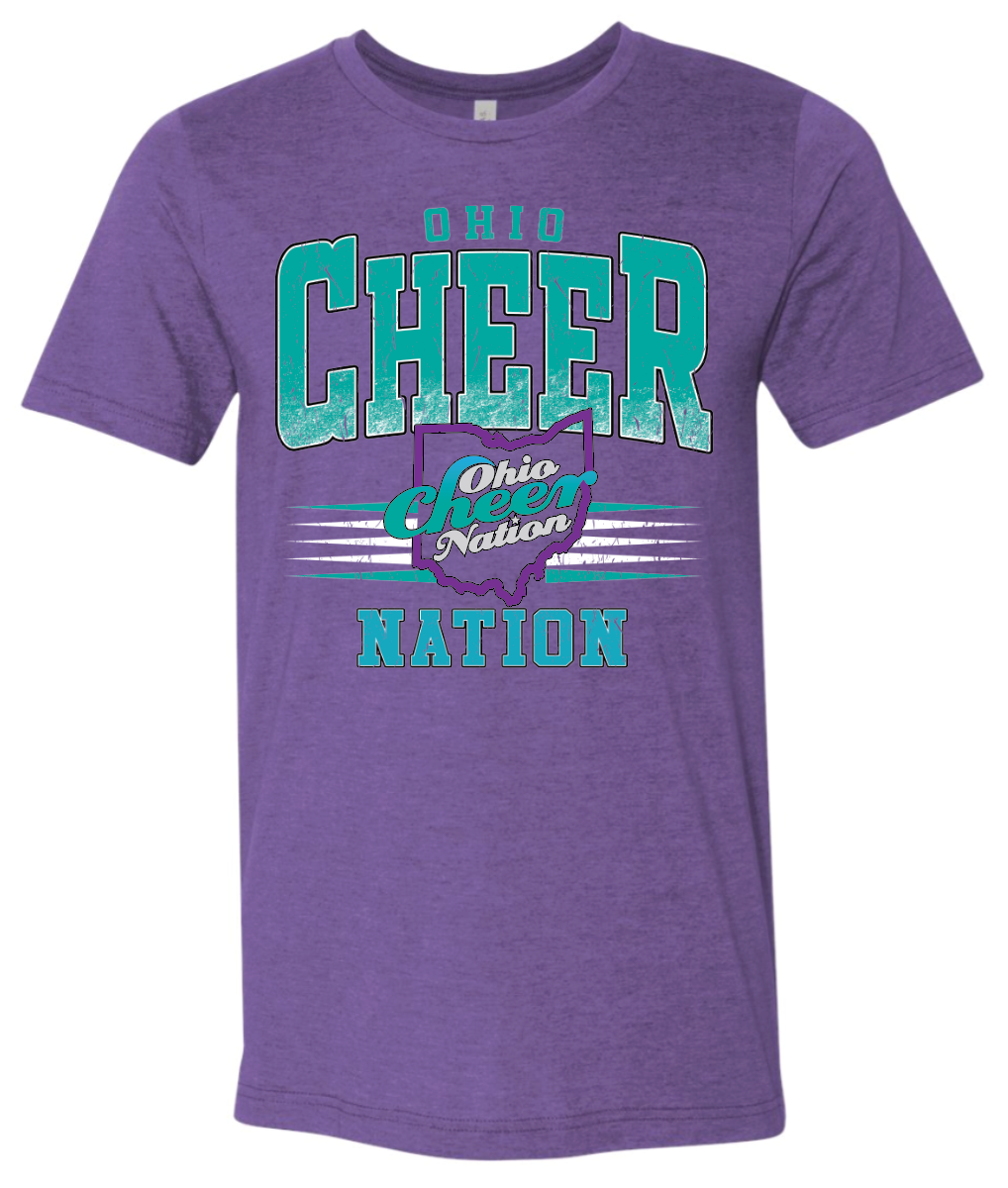 Ohio Cheer Nation Athletic Bella Triblend Shirt - Adult & Youth