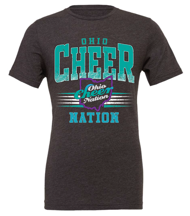 Ohio Cheer Nation Athletic Bella Triblend Shirt - Adult & Youth