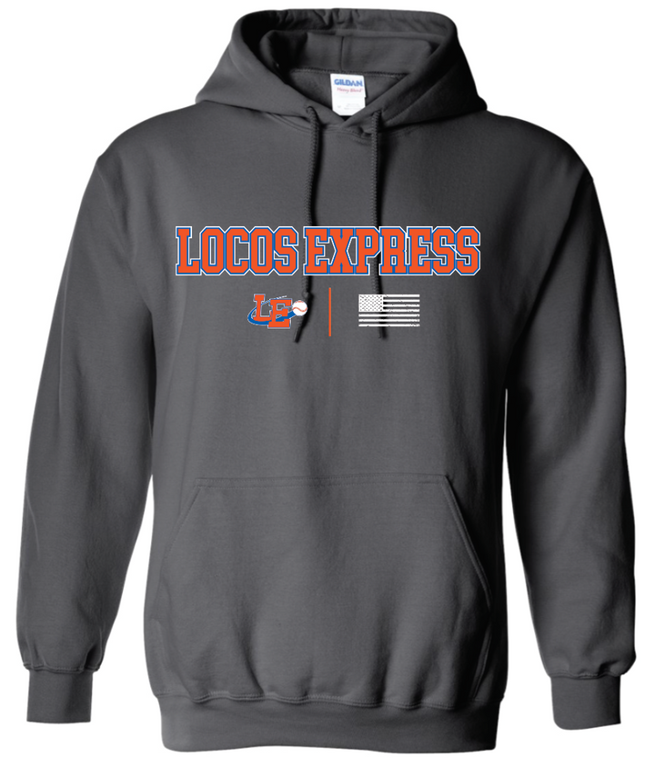 Locos Express 50/50 Gildan Hooded Sweatshirt - Adult and Youth