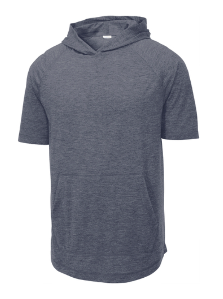 Locos Express Tri-Blend Wicking Short Sleeve Hoodie - Adult