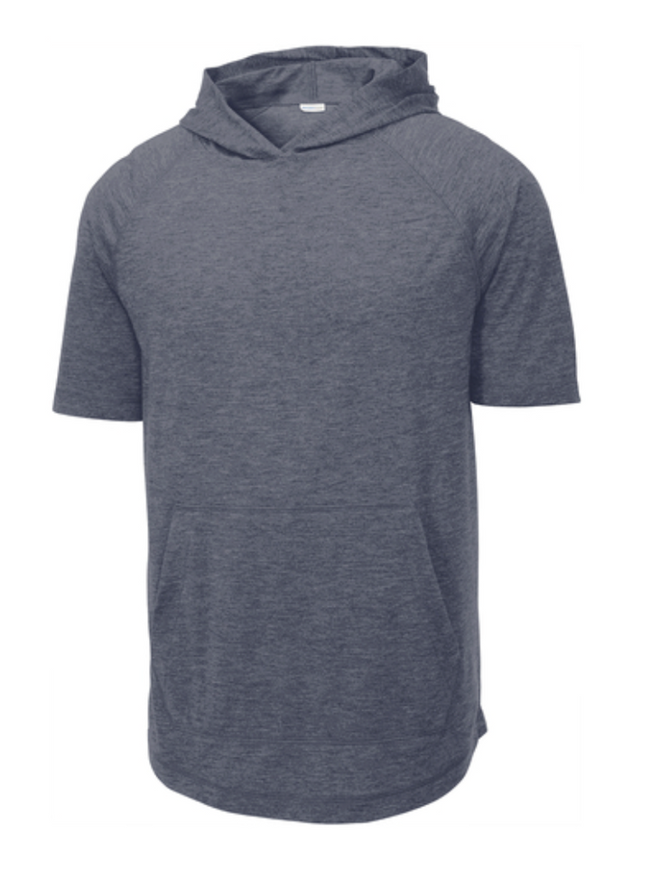 Locos Express Tri-Blend Wicking Short Sleeve Hoodie - Adult