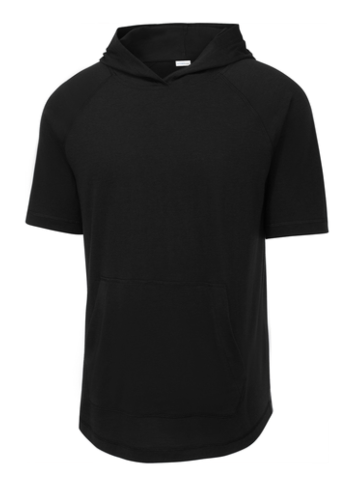 Locos Express Tri-Blend Wicking Short Sleeve Hoodie - Adult