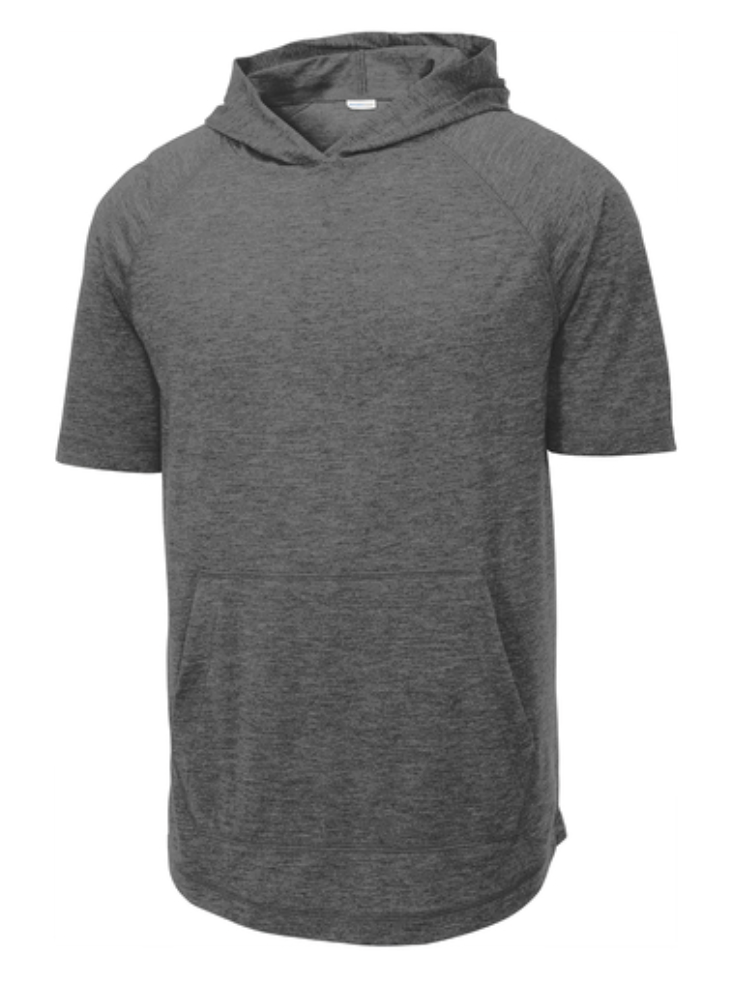 Locos Express Tri-Blend Wicking Short Sleeve Hoodie - Adult