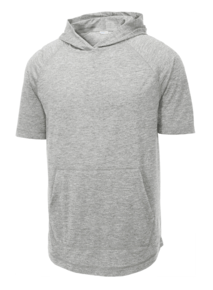 Locos Express Tri-Blend Wicking Short Sleeve Hoodie - Adult