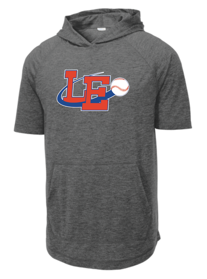 Locos Express Tri-Blend Wicking Short Sleeve Hoodie - Adult