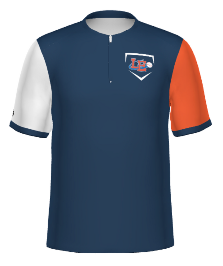 Lima Locos Express Sublimated Men's 1/2 Zip Pullover - Navy