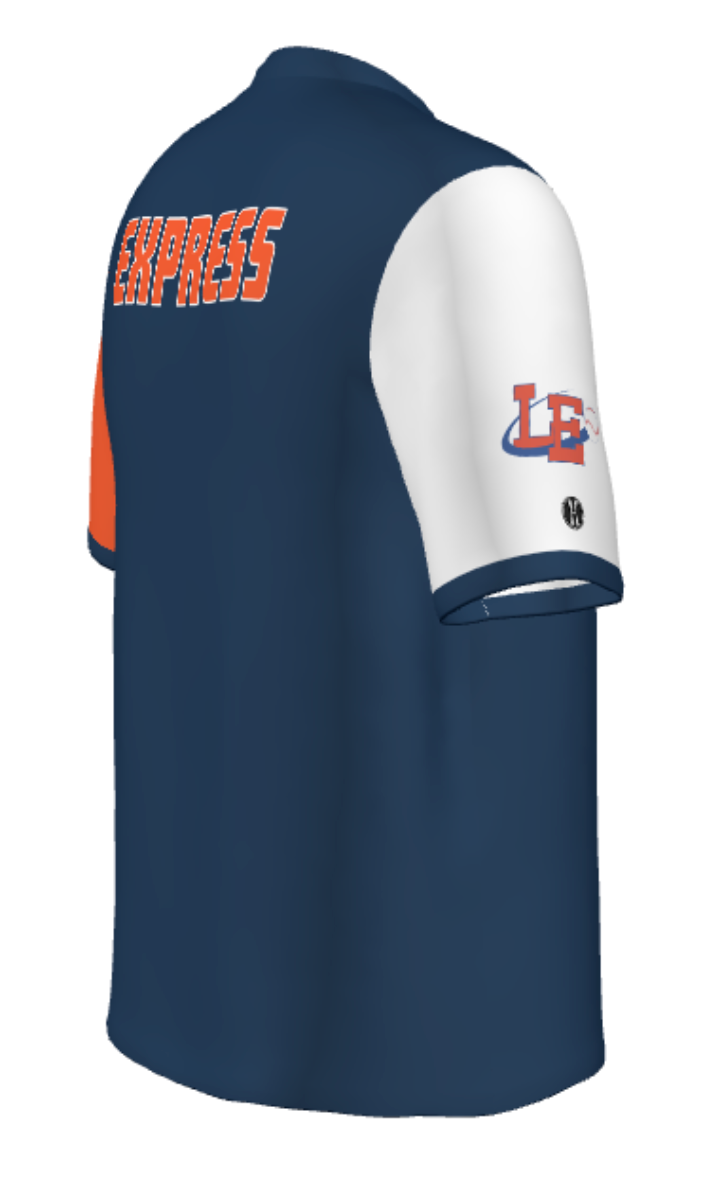 Lima Locos Express Sublimated Men's 1/2 Zip Pullover - Navy