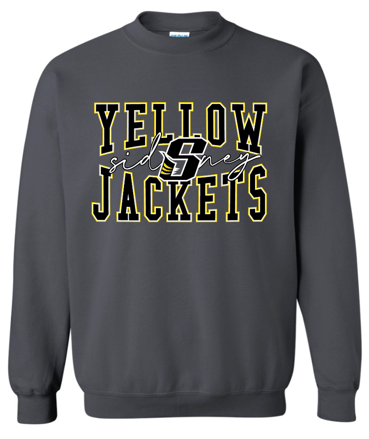 Whittier Sidney Yellow Jackets 50/50 Cotton Crewneck - Youth & Adult