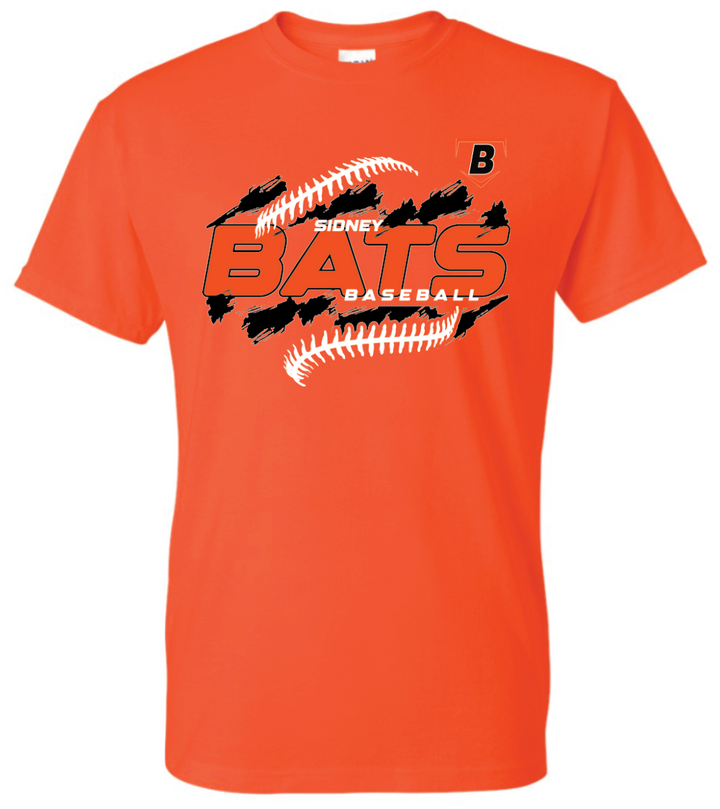 Sidney Bats Athletic 50/50 Cotton Tee - Adult & Youth