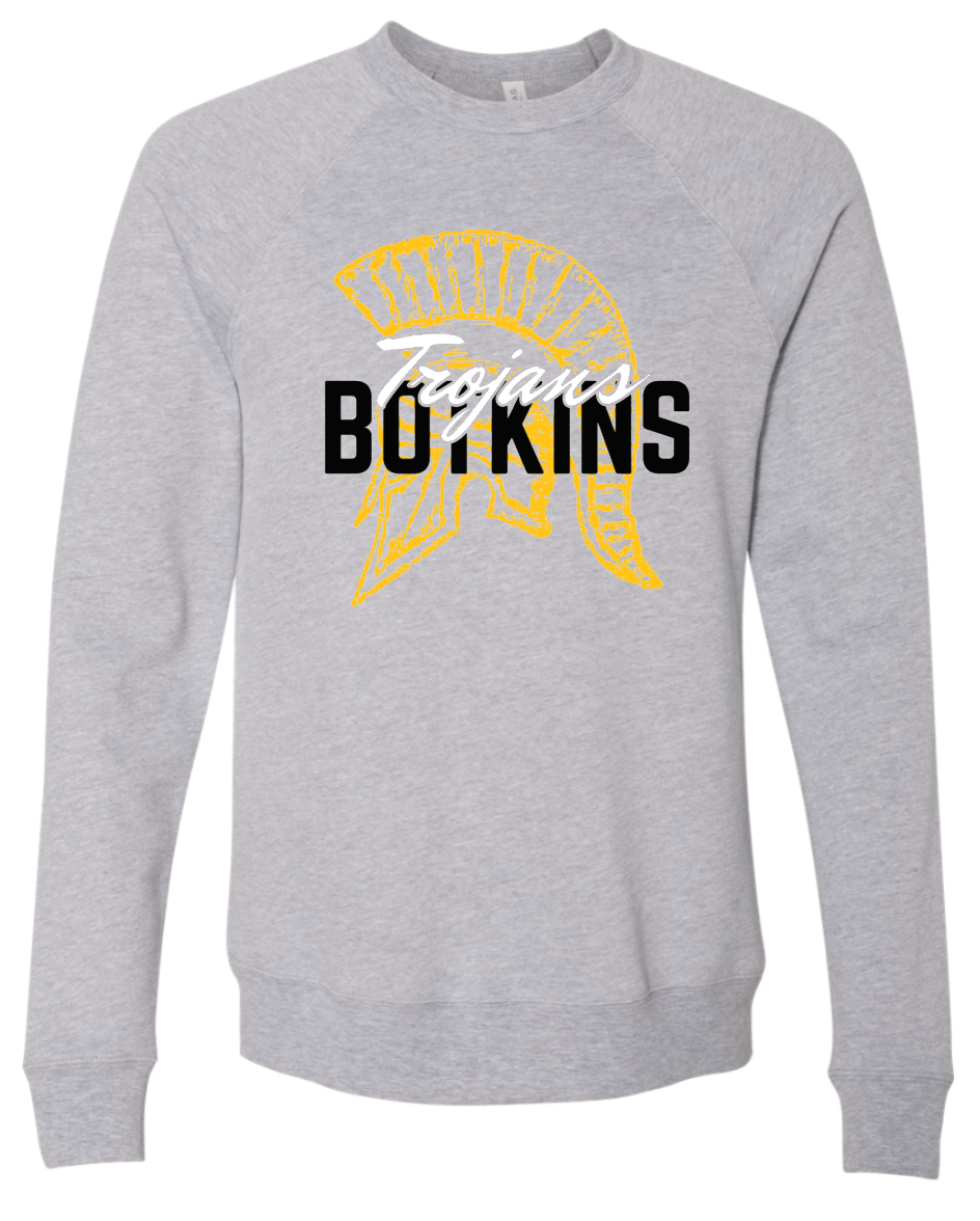 Botkins Trojans - Bella Adult Crewneck Sweatshirt