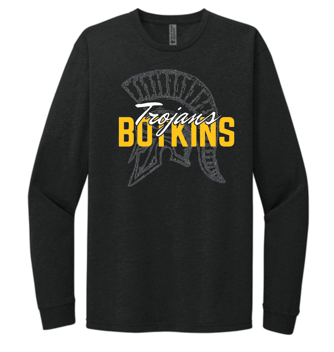 Botkins Trojans Triblend Long Sleeve - Youth and Adult