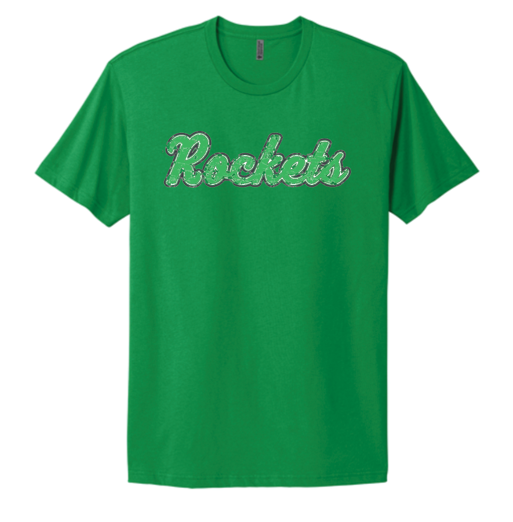 Anna Script Green Triblend/Cotton Blend T-Shirt - Youth and Adult
