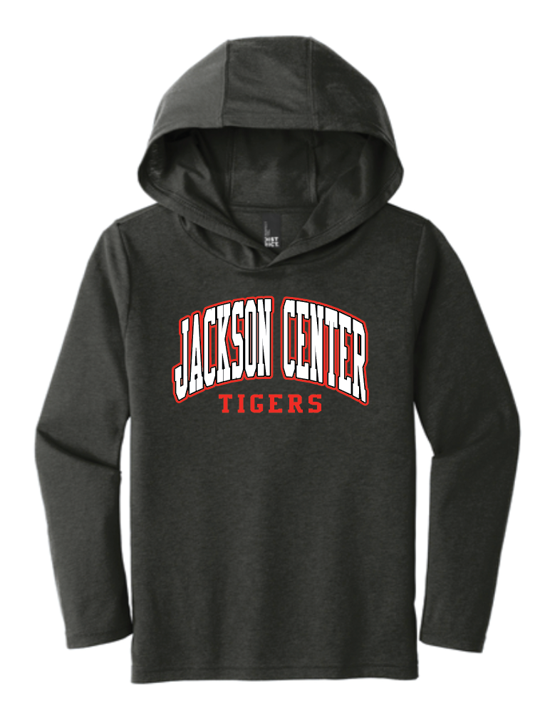Jackson Center Athletic Triblend Hooded Tee - Youth and Adult