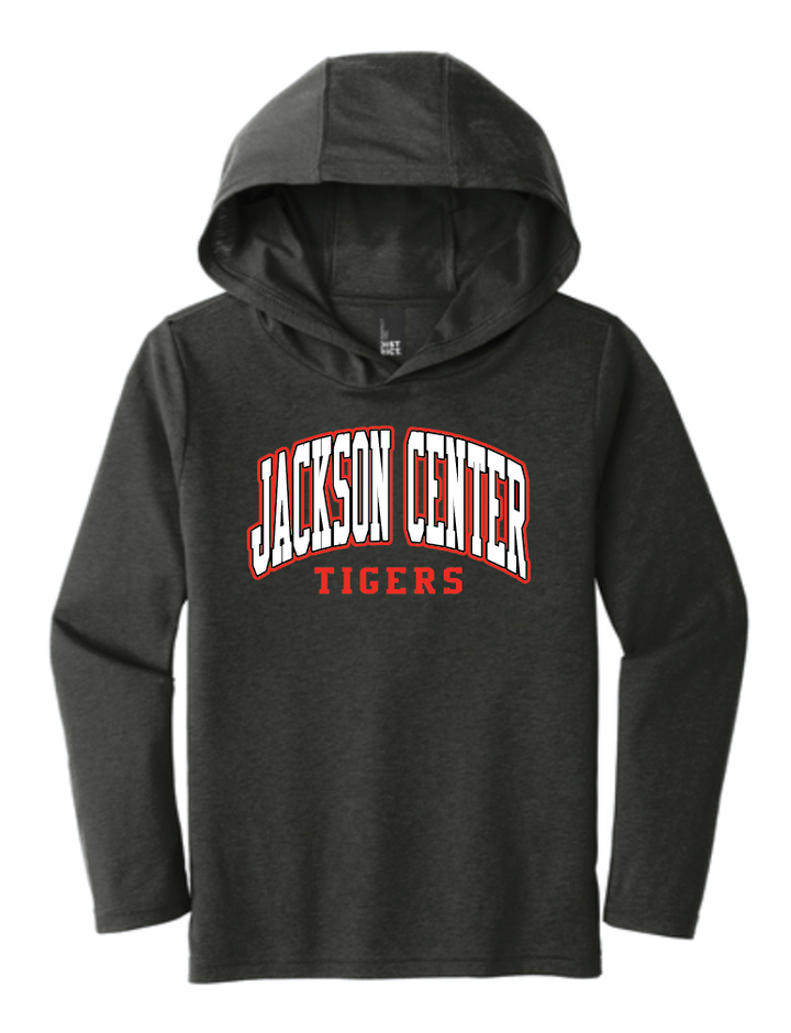 Jackson Center Athletic Triblend Hooded Tee - Youth and Adult
