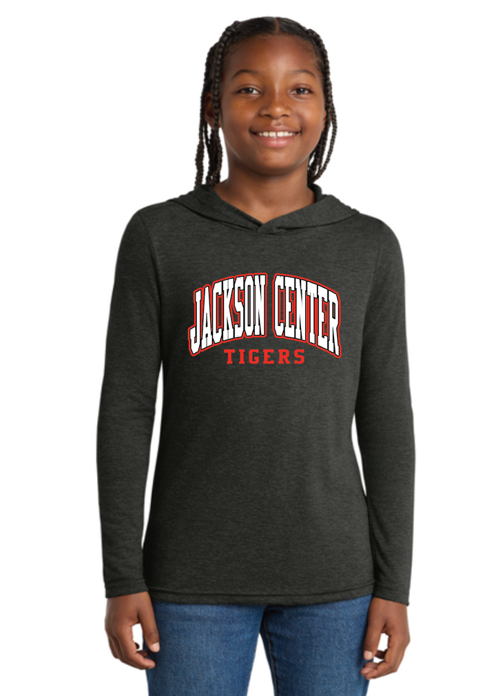 Jackson Center Athletic Triblend Hooded Tee - Youth and Adult