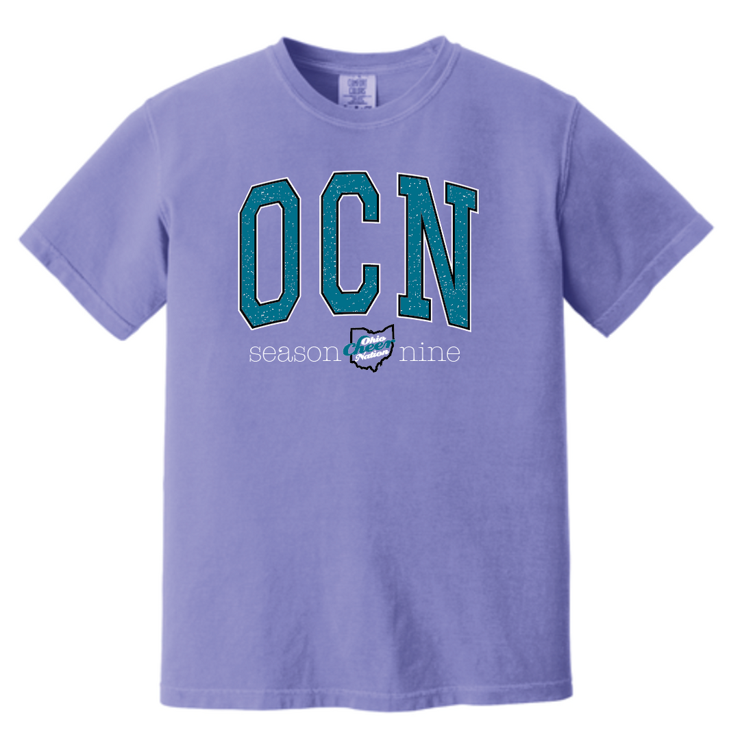Ohio Cheer Nation Season 9 Comfort Colors Heavyweight Tee- Youth and Adult