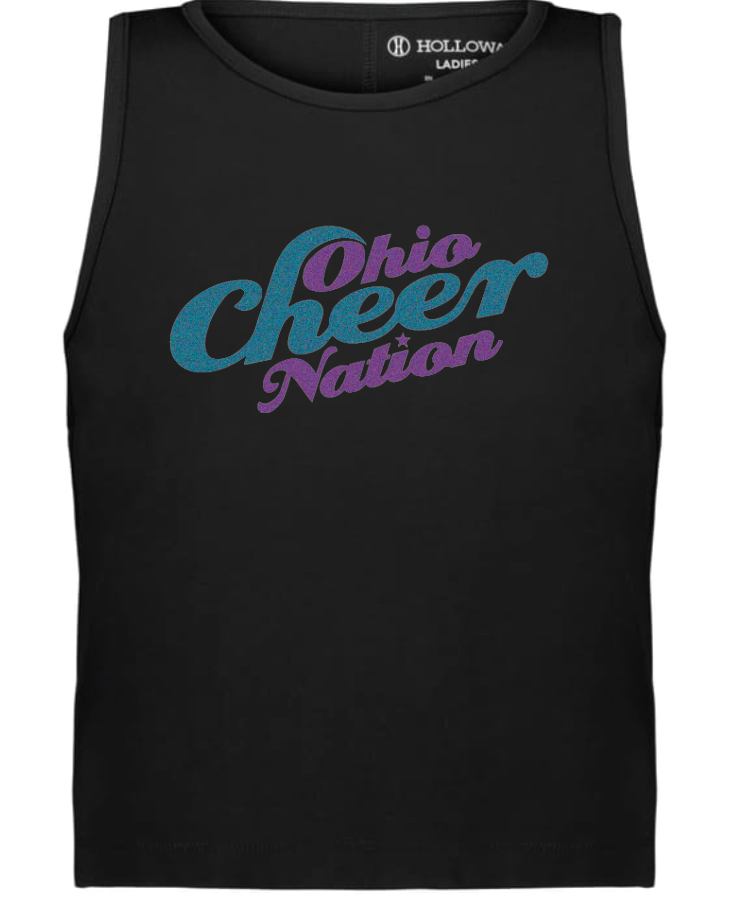 Ohio Cheer Nation Effortless Tank - Girls & Women's (Glitter Imprint)