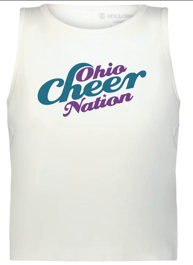 Ohio Cheer Nation Effortless Tank - Girls & Women's (Glitter Imprint)