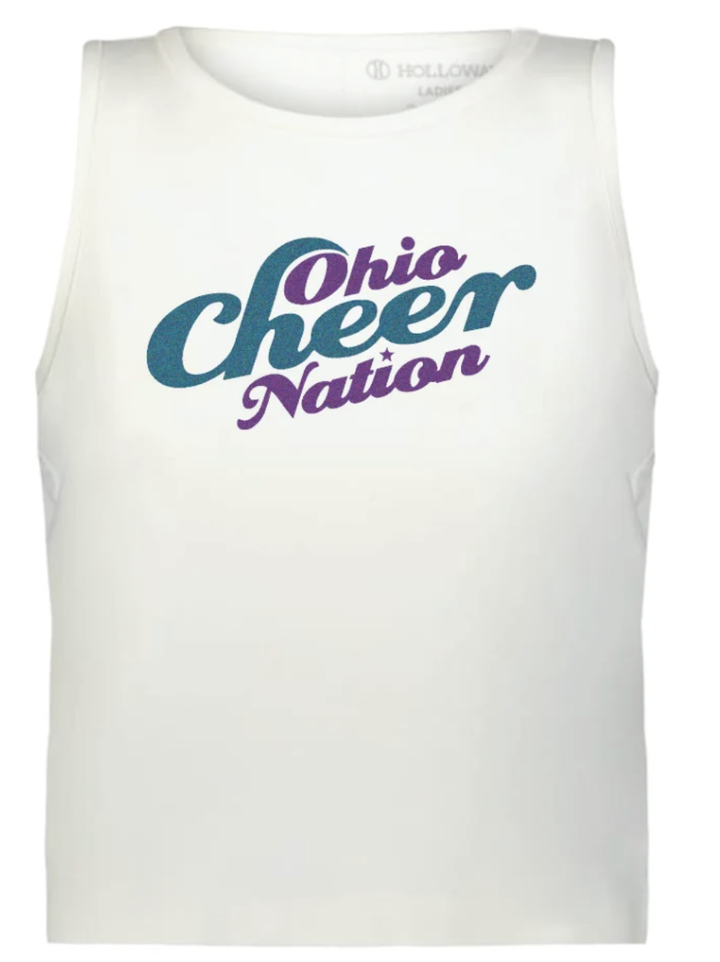 Ohio Cheer Nation Effortless Tank - Girls & Women's (Glitter Imprint)