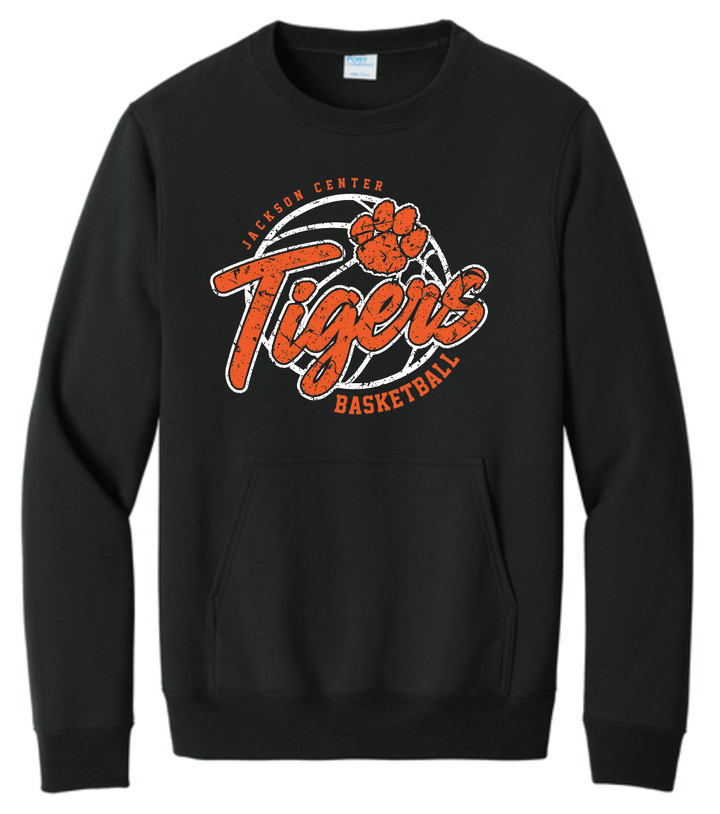 Girls Basketball '26 Fleece Pocket Crewneck - Adult Only