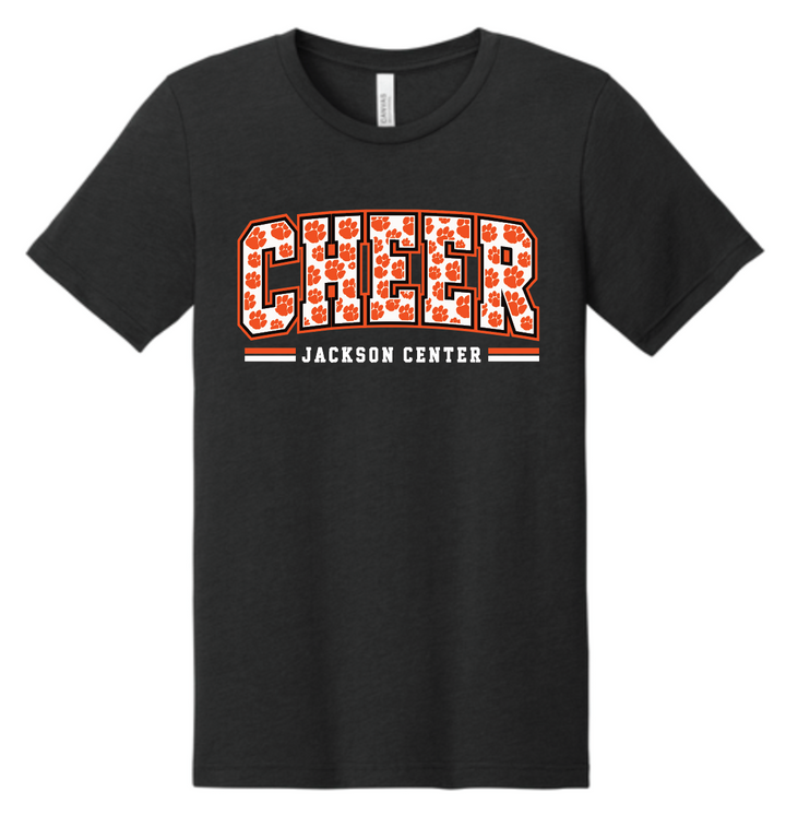Cheer Parents '26-'27 Block Paw Triblend Shirt - Bella