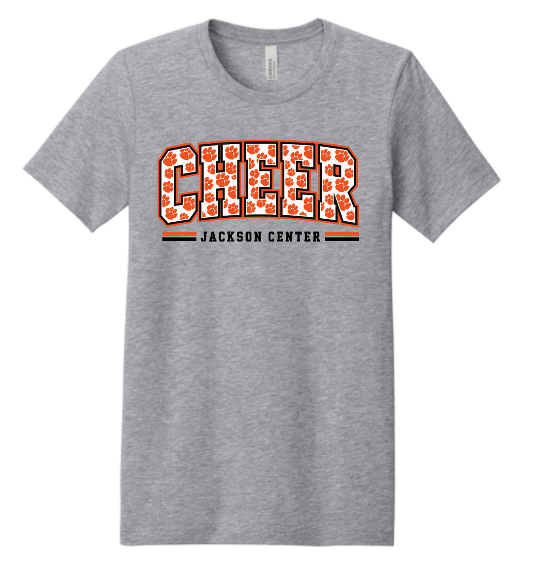 Cheer Parents '26-'27 Block Paw Triblend Shirt - Bella