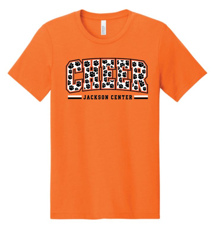Cheer Parents '26-'27 Block Paw Triblend Shirt - Bella